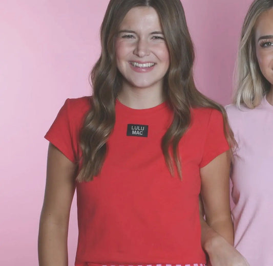 Baby Doll Lulu Mac Top , Red