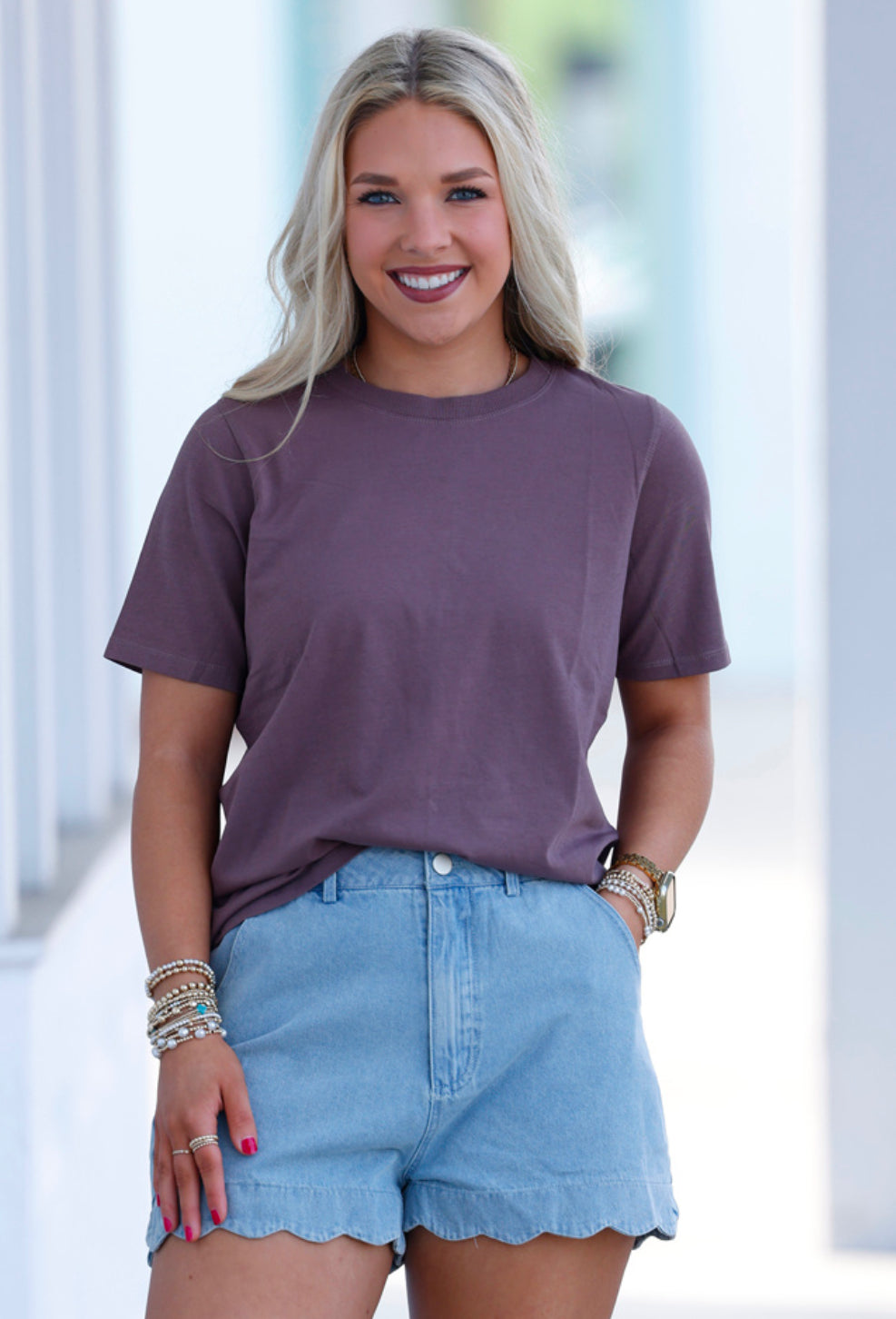 Deep Taupe Boxy Tee