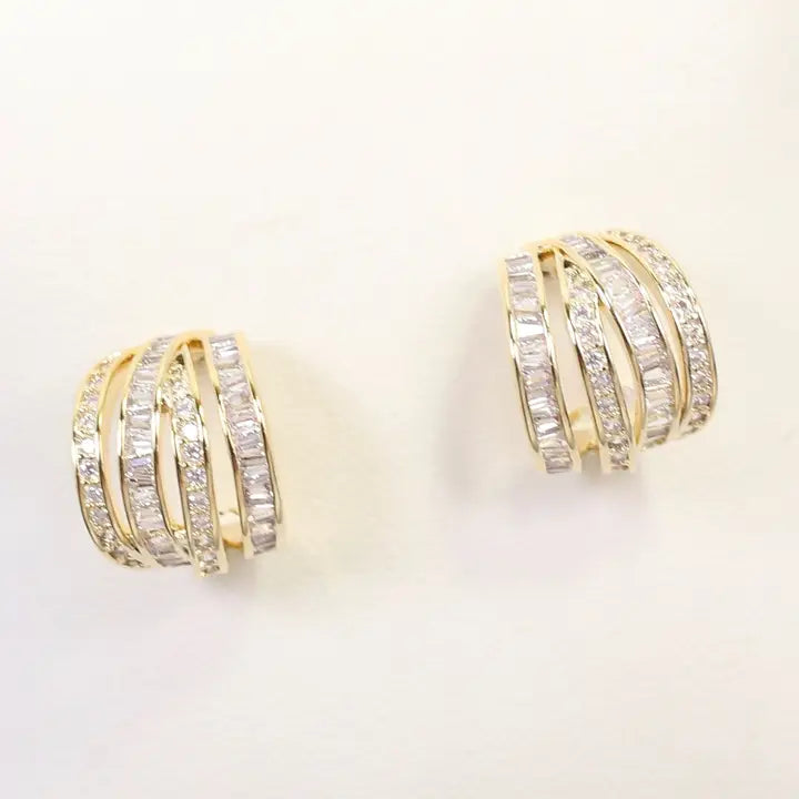 Eastchester Layered Crystal Hoop
