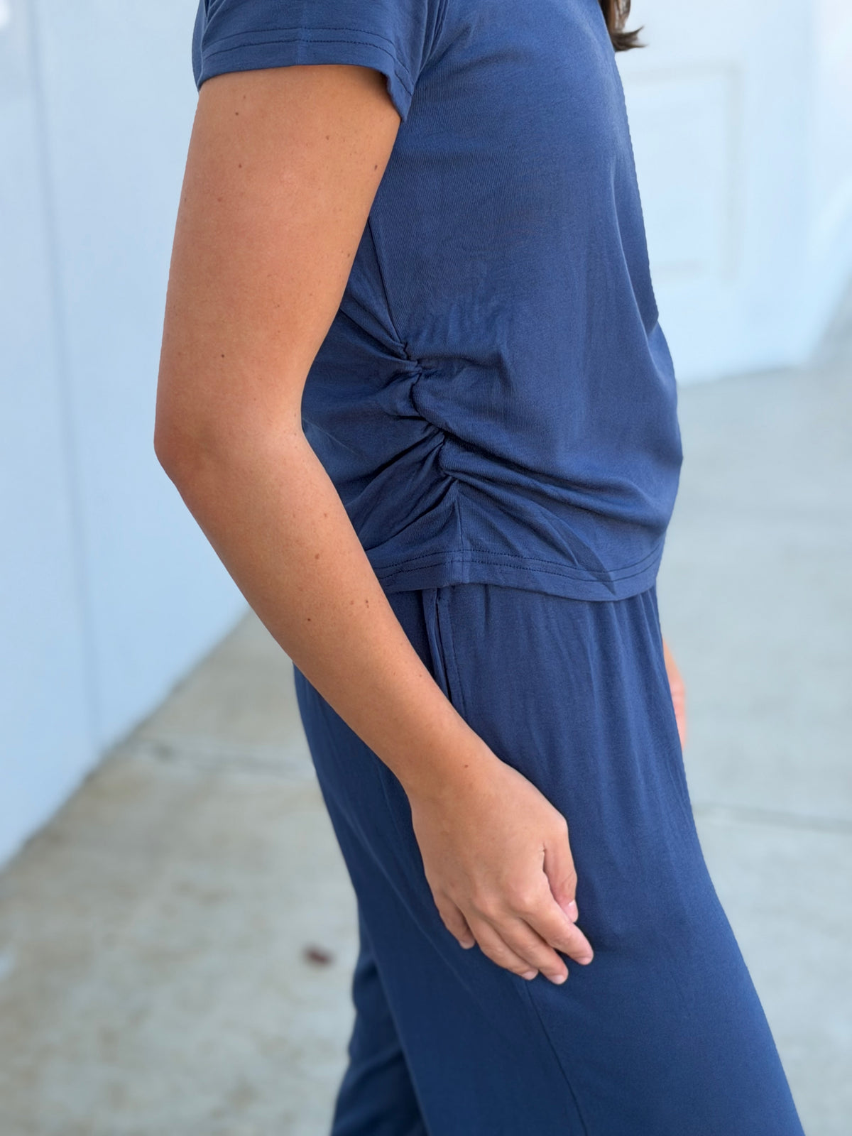 Marlow Ruched Two Piece SET, Ocean