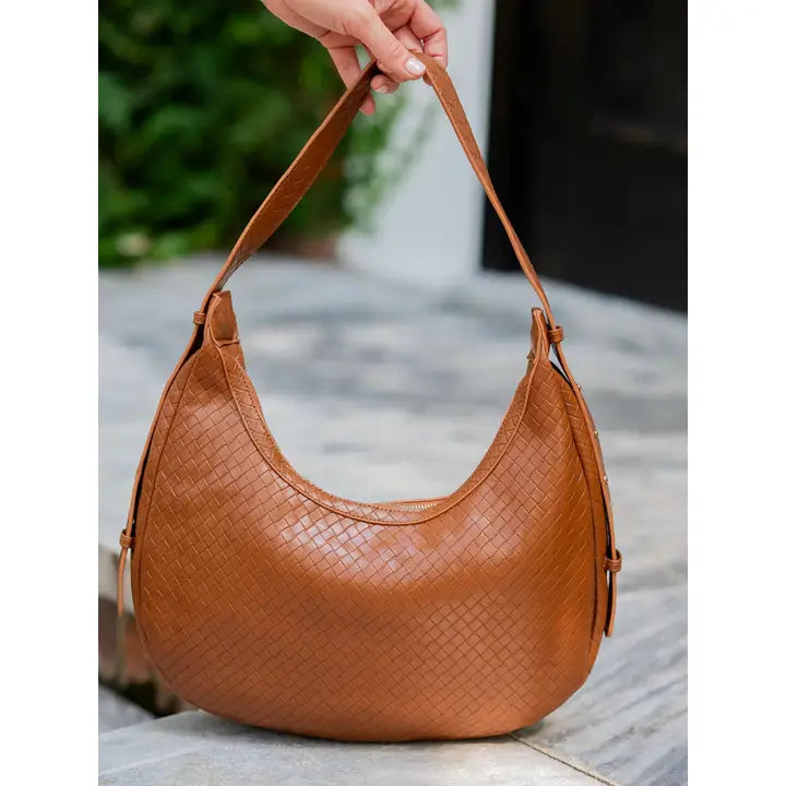 Winslow Curved Bag , Woven Saddle