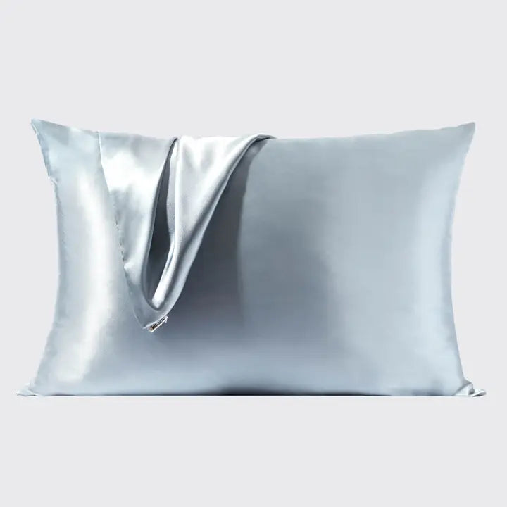 Satin Pillow Case- Haze Blue Standard
