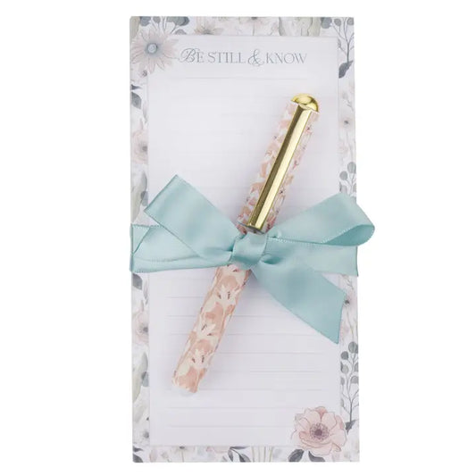Magnetic Notepad With Pen Be Still