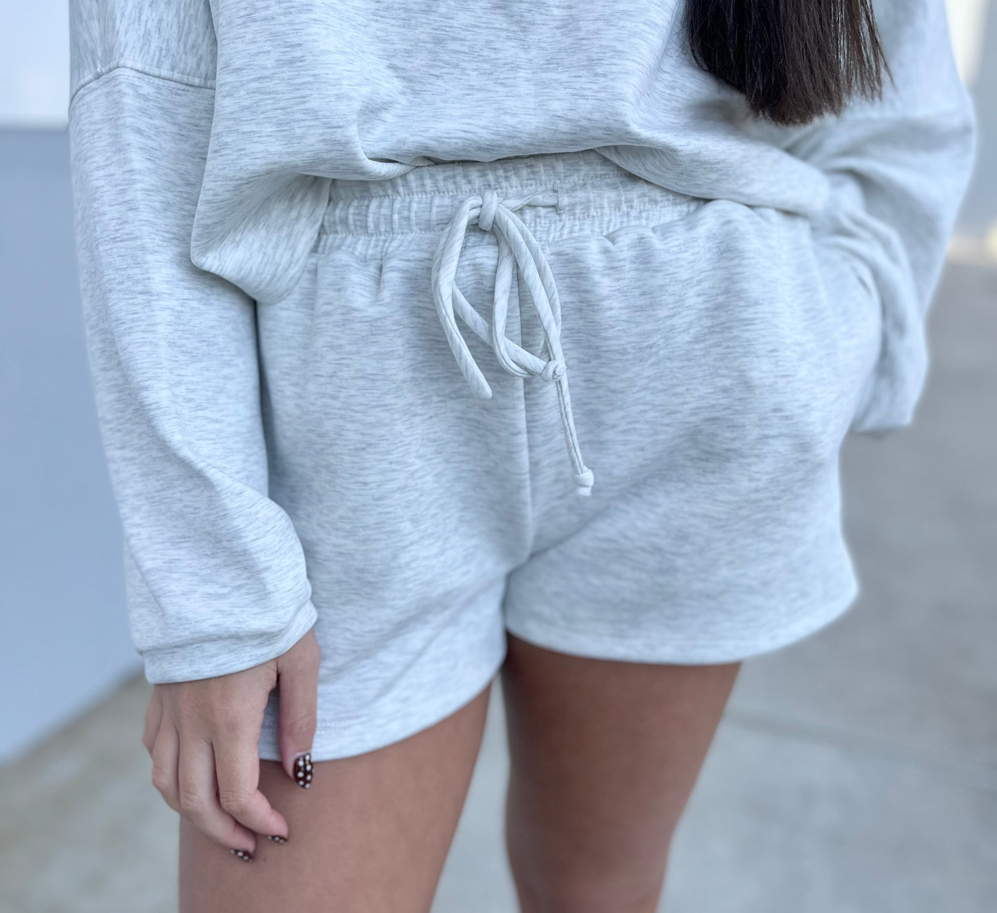 Ash Grey Jogger Shorts