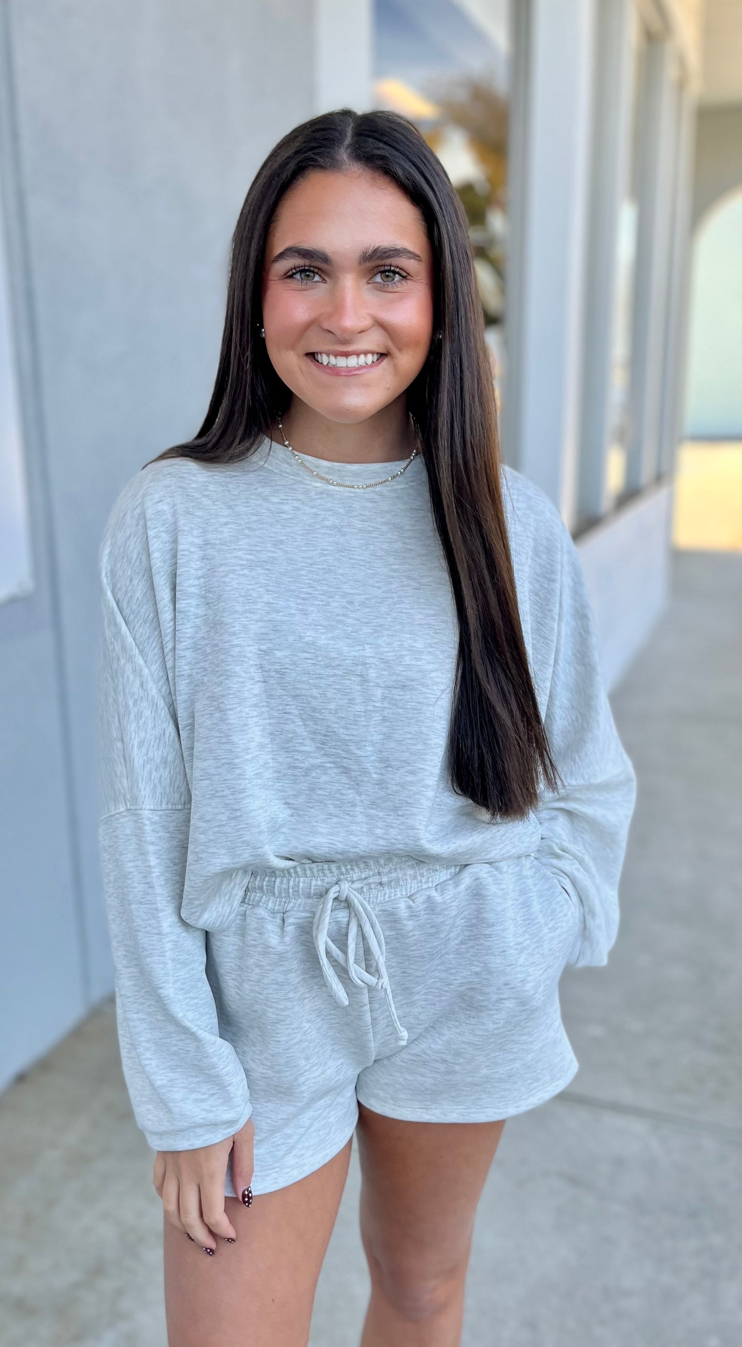 Ash Grey Jogger Shorts