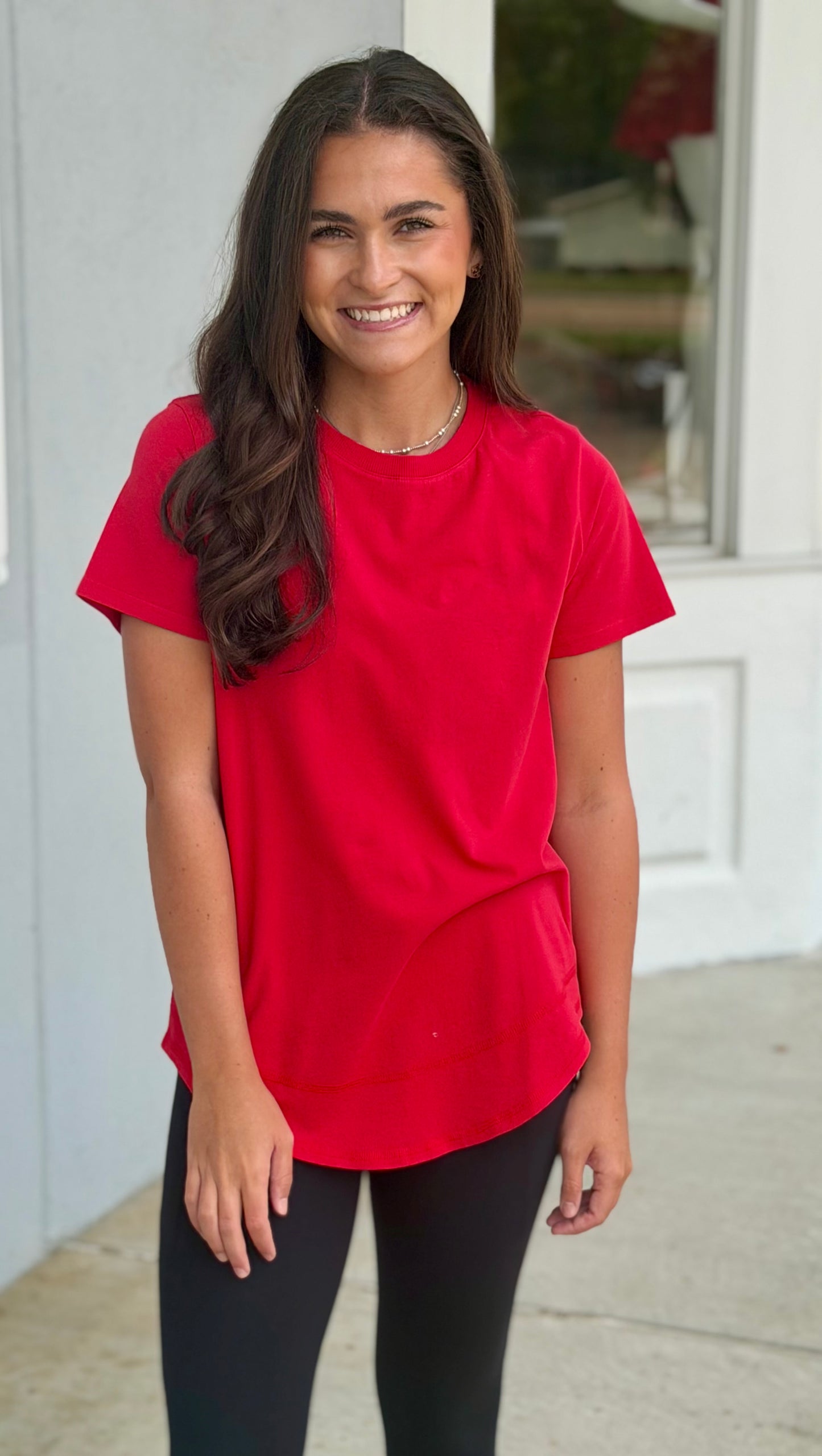 Cherry Pima Cotton Tee