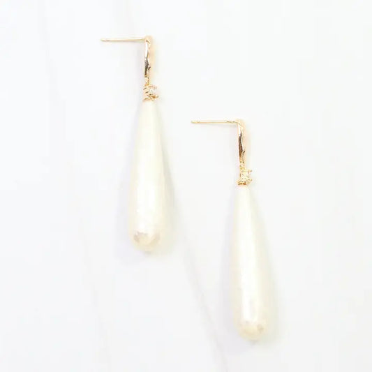 Nala Paper Pearl Drop Earring