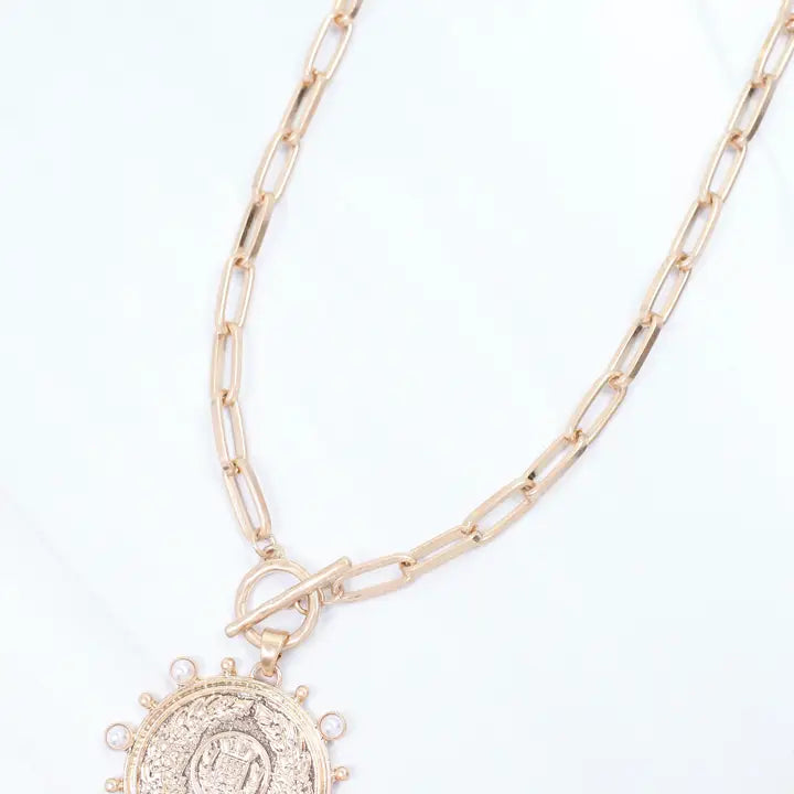 Albury Coin Link Necklace