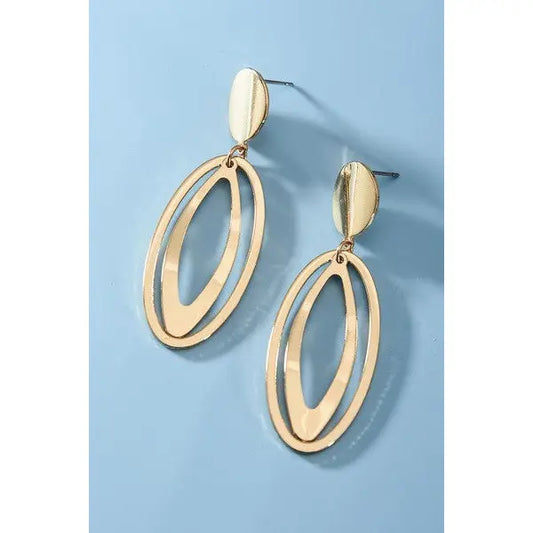 Double Tear Drop Earrings