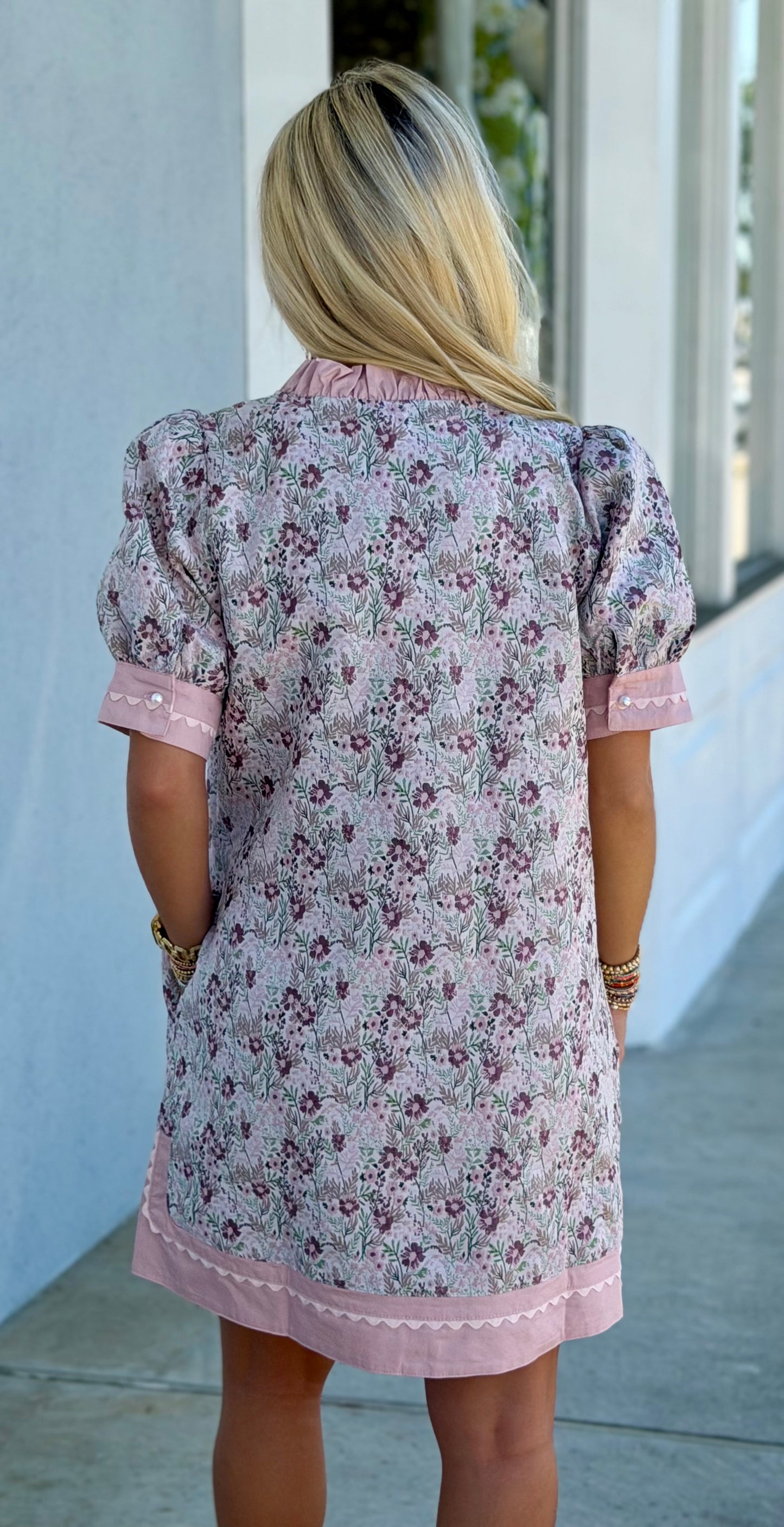 Pink Floral Dress