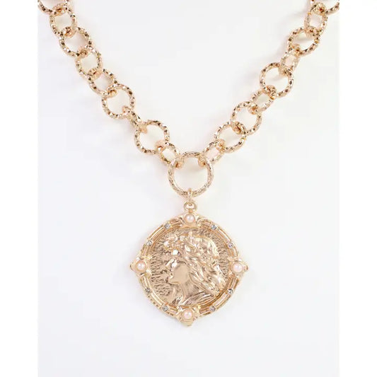 Ballina Coin Link Necklace