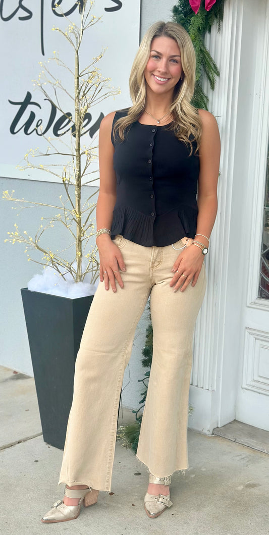 Latte Tummy Control Mid Rise Pants