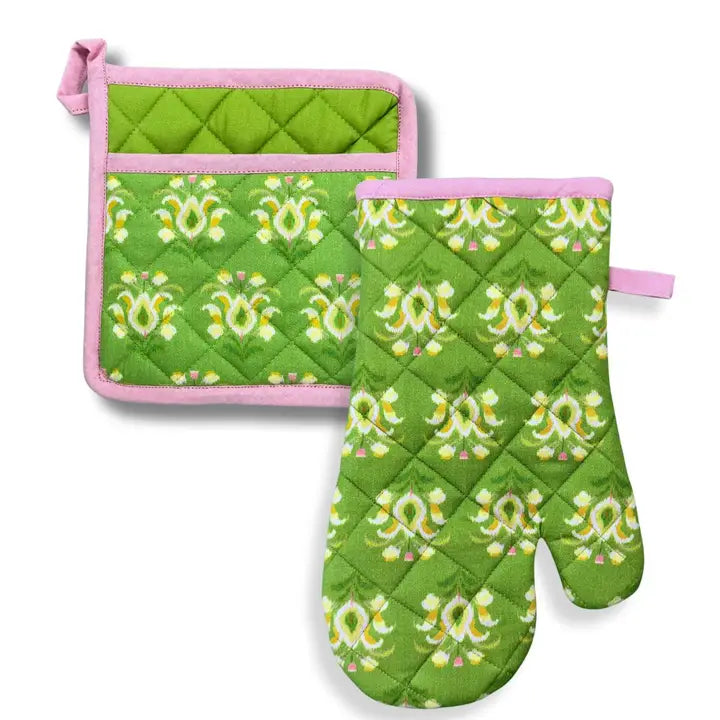 Rosemary Meadow Oven Mitt and Pot Holder