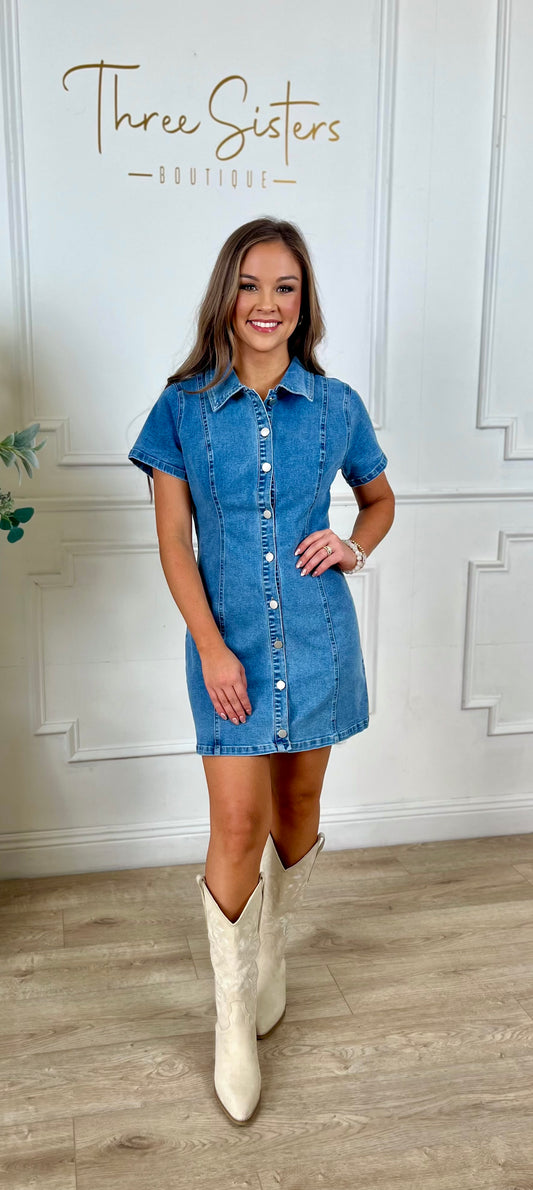 Denim Mini Dress