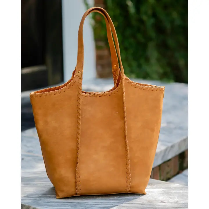 Emory Whipstitch Tote, Mustard