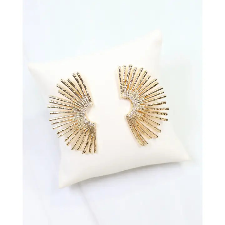 Amarie Fan Post Earrings