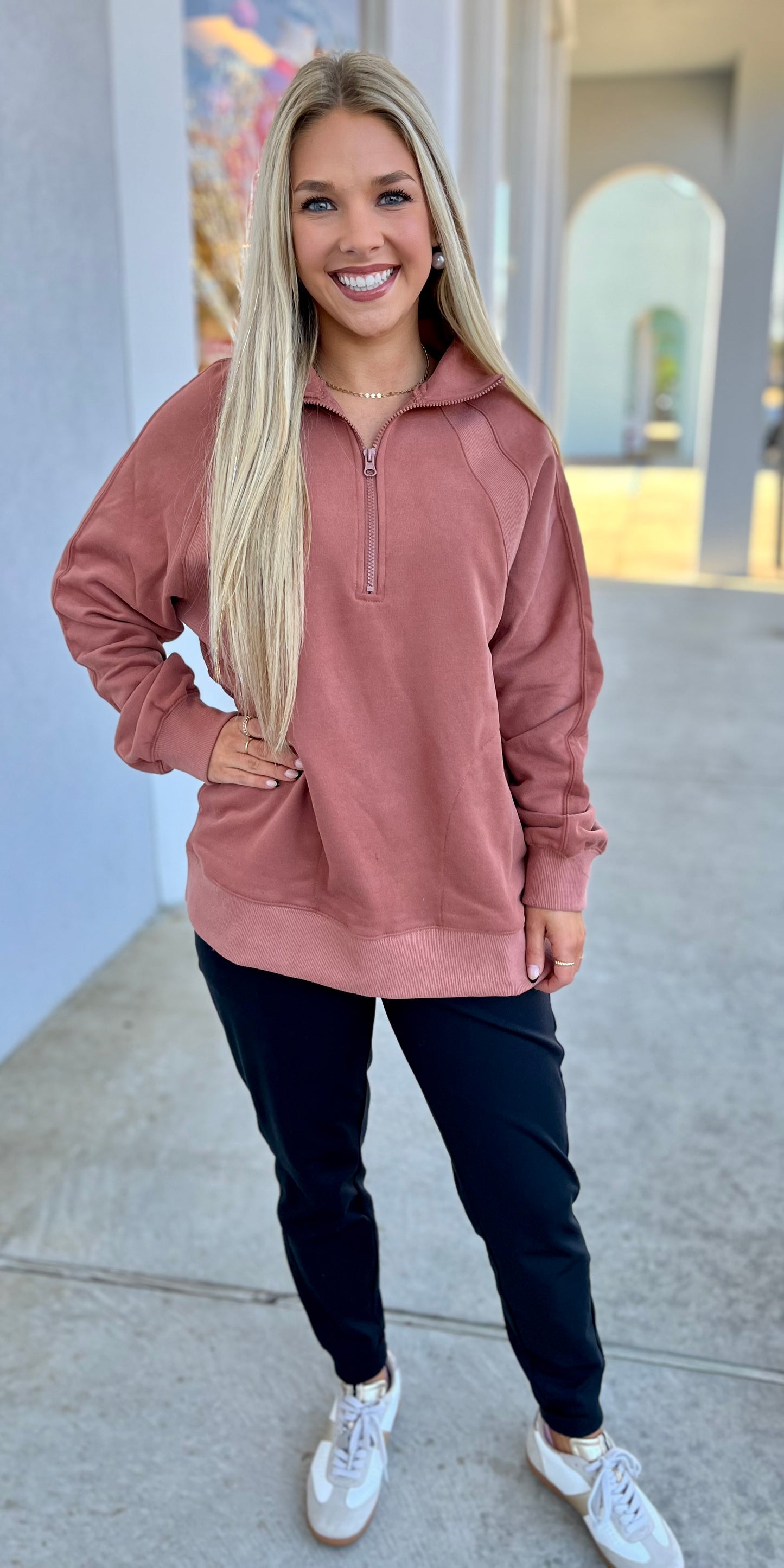 Mauve Oversized Pullover