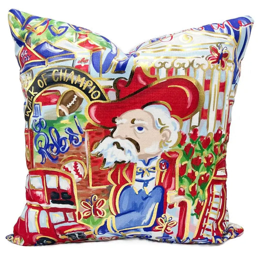 Gold Foil See You in Oxford Pillow Velvet