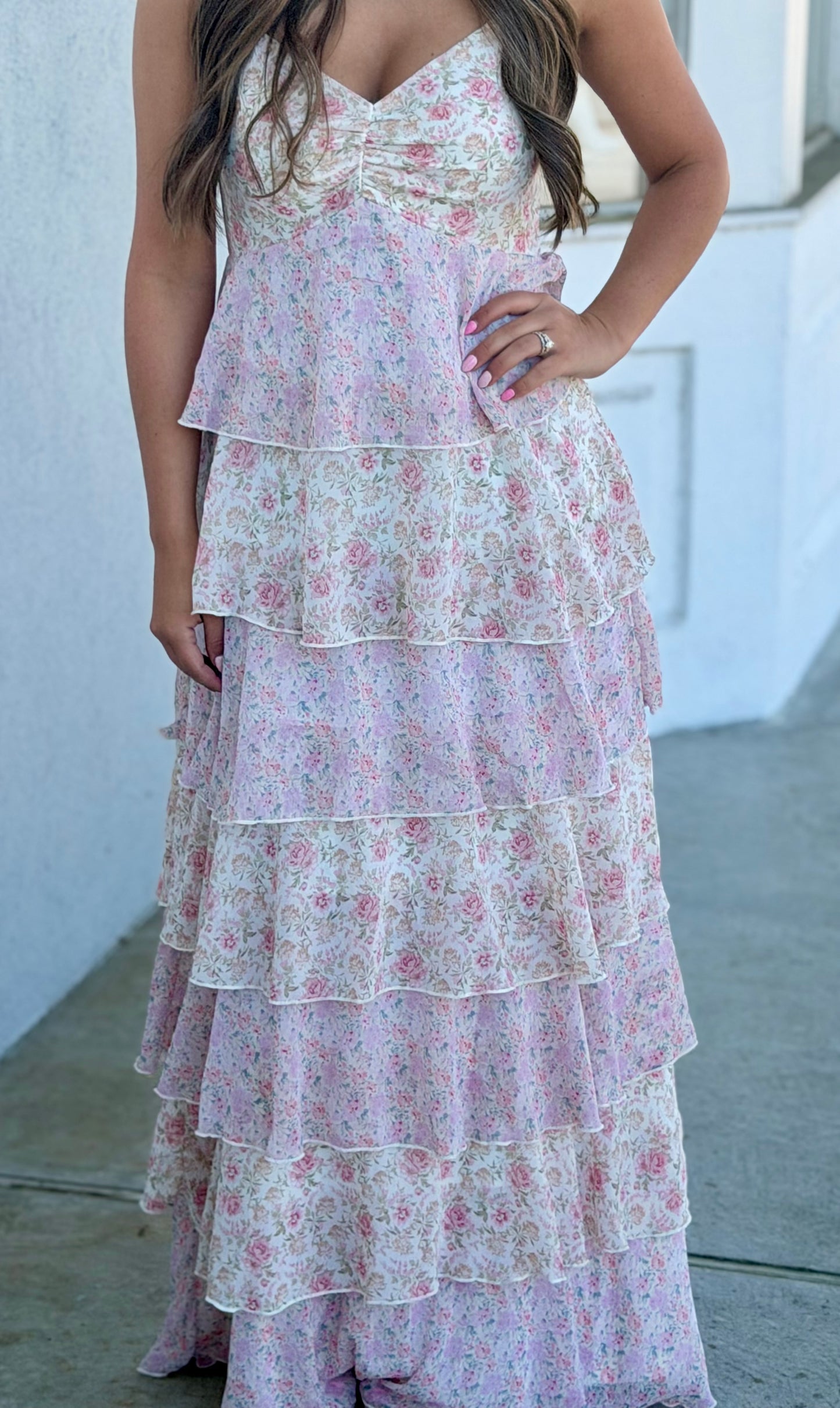 Floral Tiered Maxi Dress