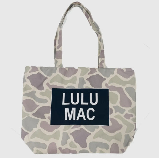 Lulu Mac Camo Canvas Tote