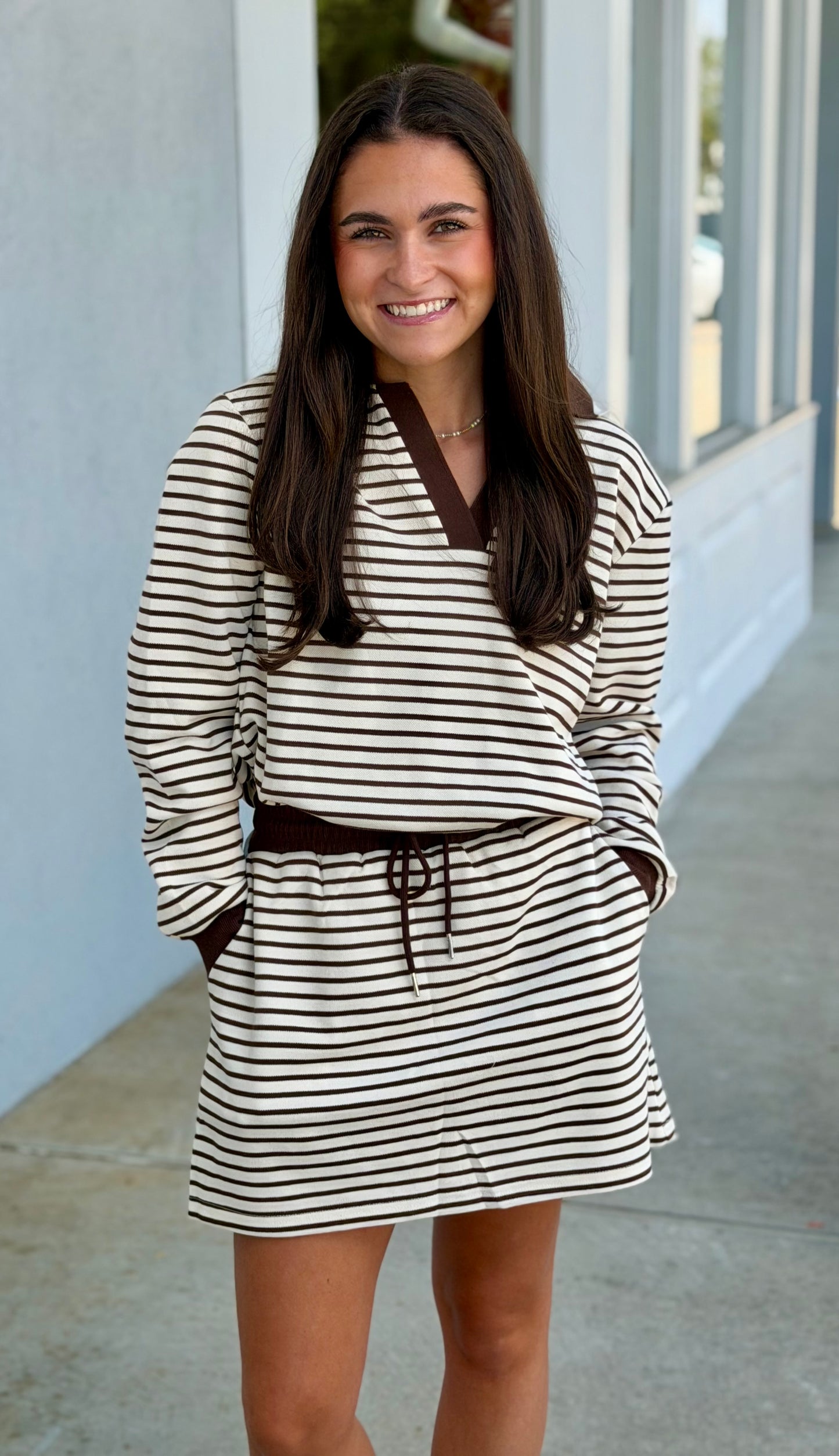 Brown Striped SET