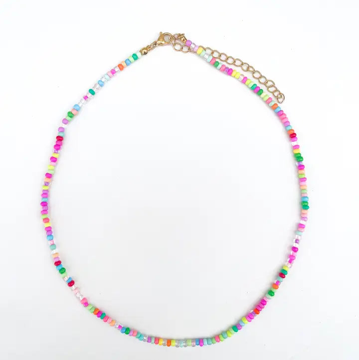 Rainbow Sprinkles Bead Necklace