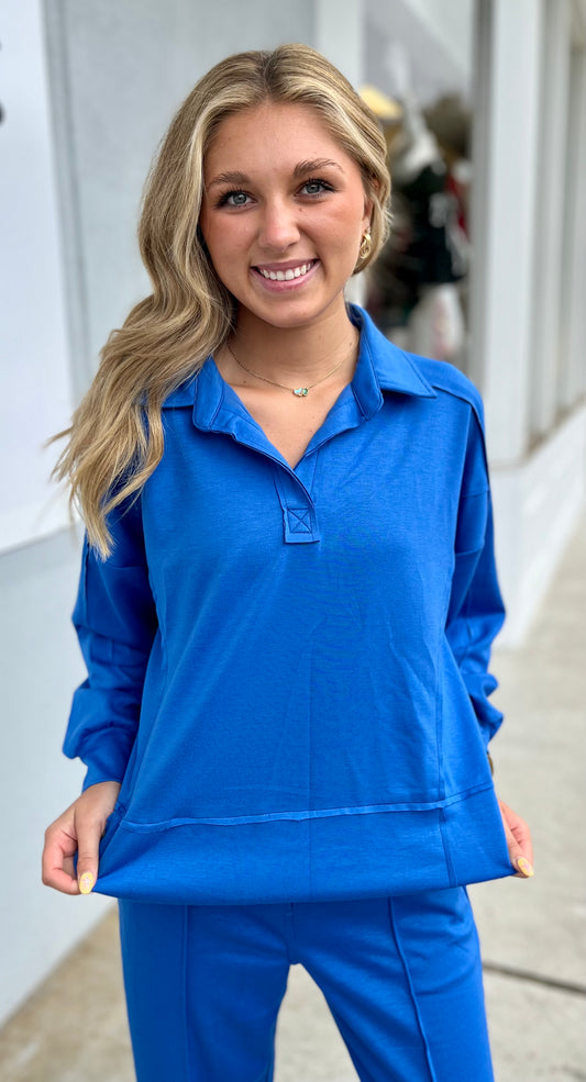Ocean Polo Sweatshirt