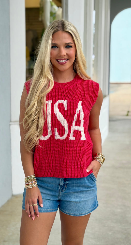 USA Sweater Tank