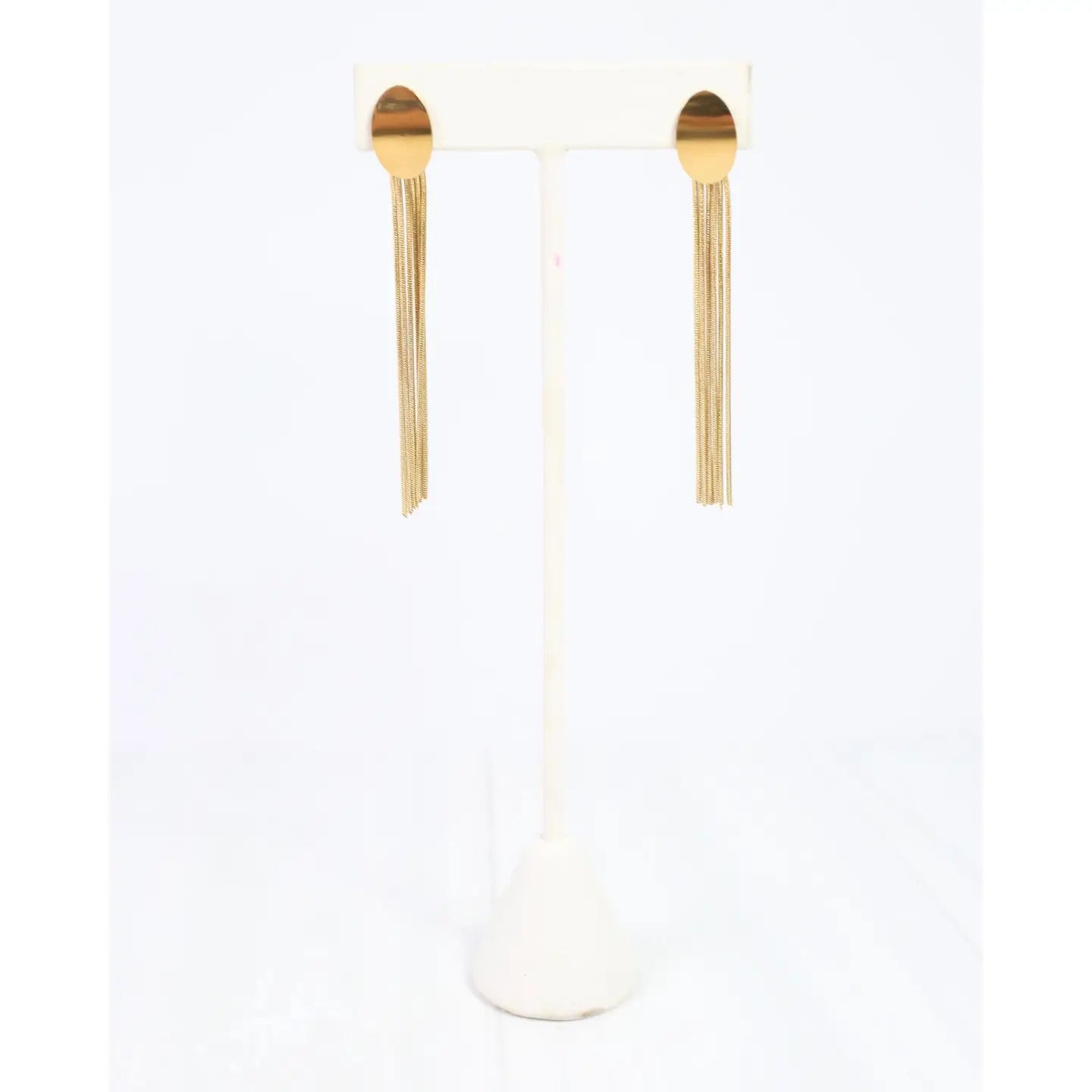 Boulder Dangle Earrings Gold