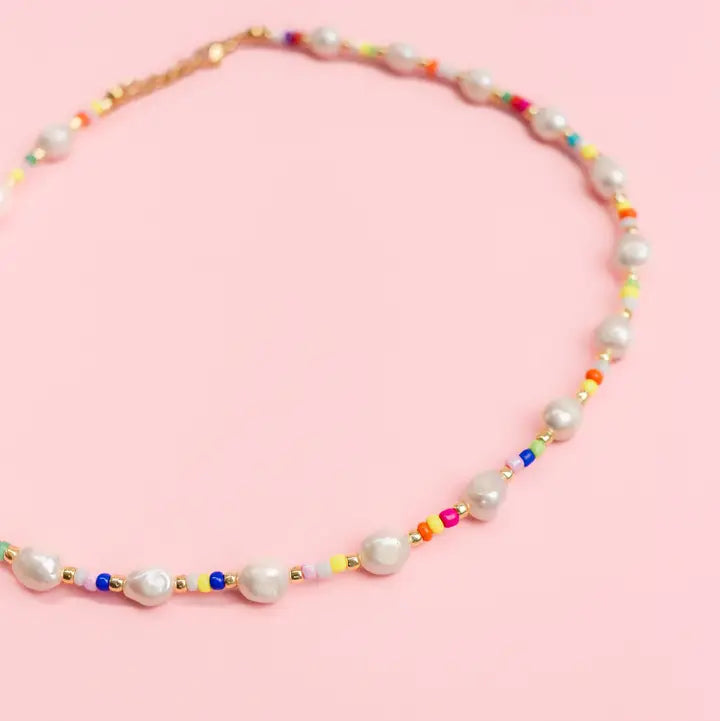 Pearls and Pop Multi Pearl Necklace