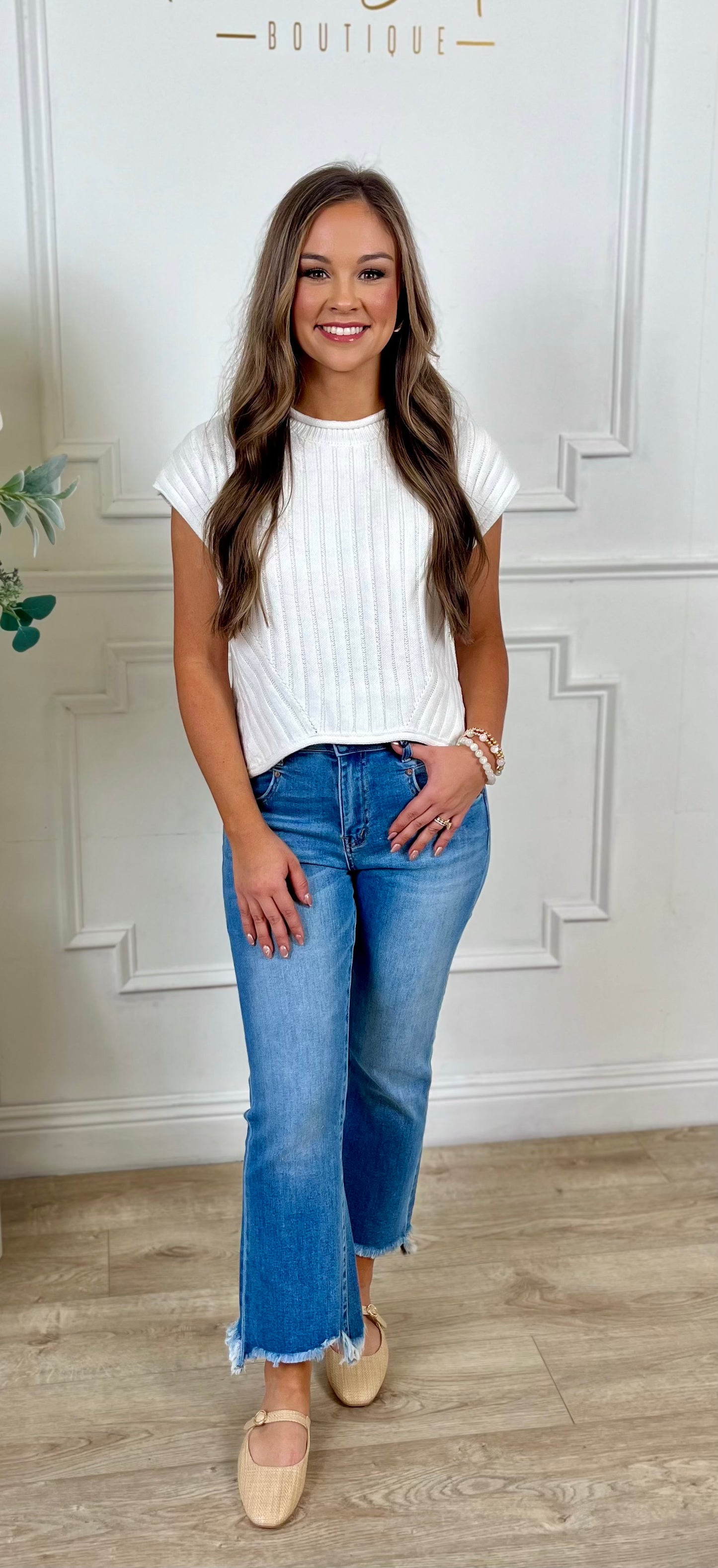 Round Neck Sweater Top