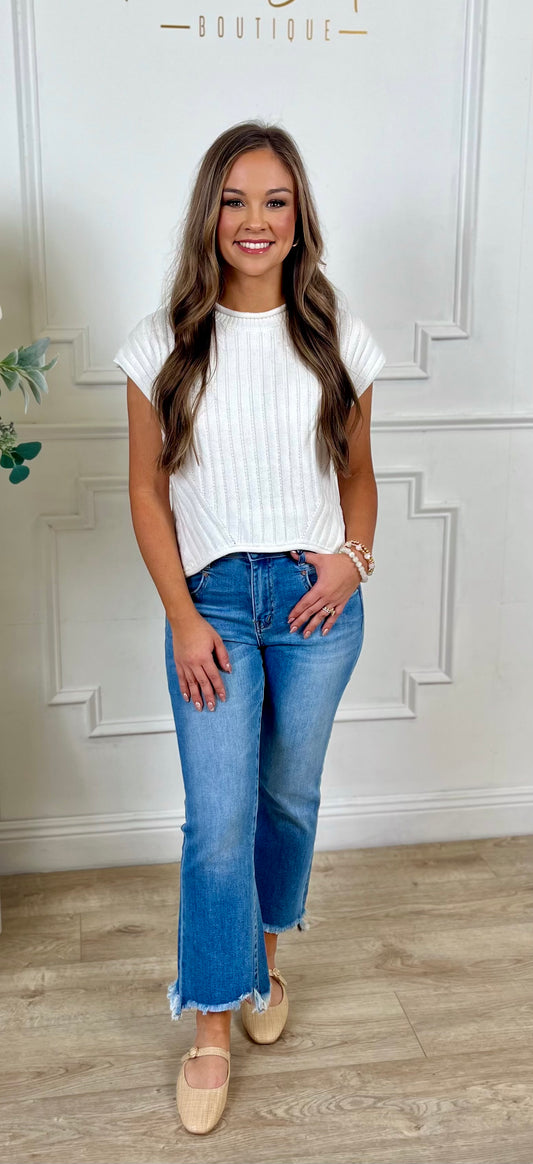 Round Neck Sweater Top