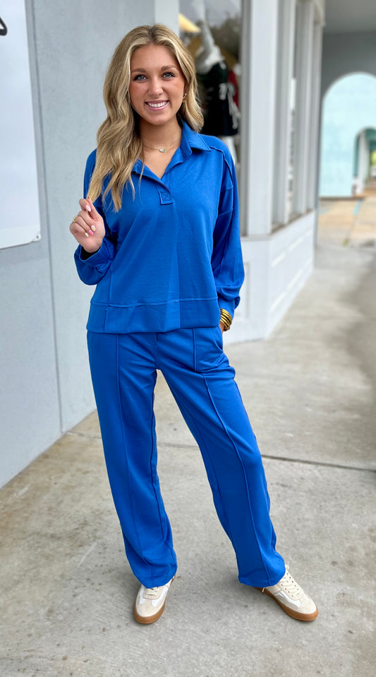 Ocean Mid Rise Straight Leg Pants