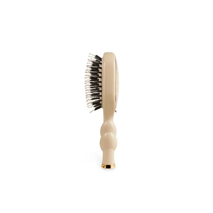 Mini Teletie Brush, Boar Tan