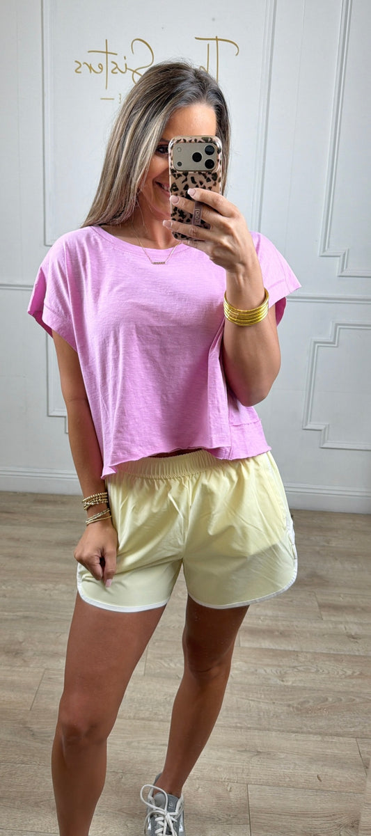 Lemonilla/White Active Short