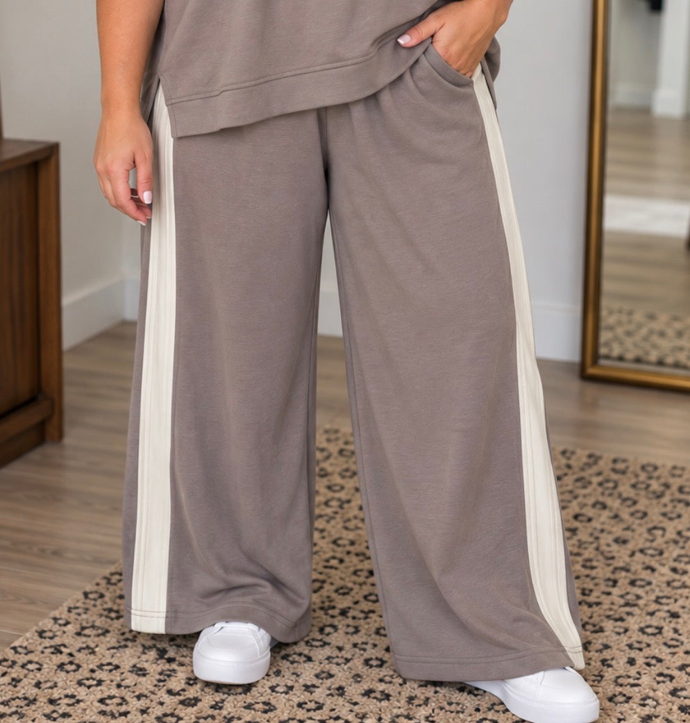 PLUS Mocha Scuba Knit Pants