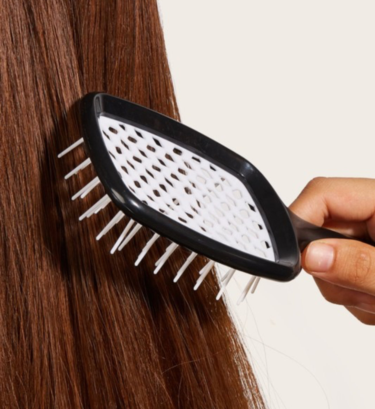 Detangling Hair Massage Brush, Black/White