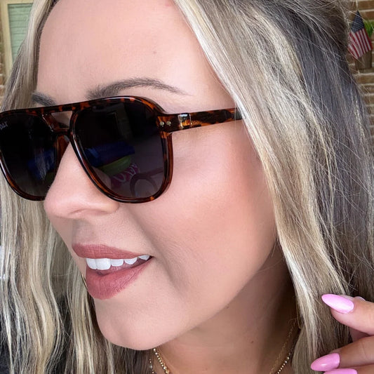Briggs Brown Cheetah Sunglasses