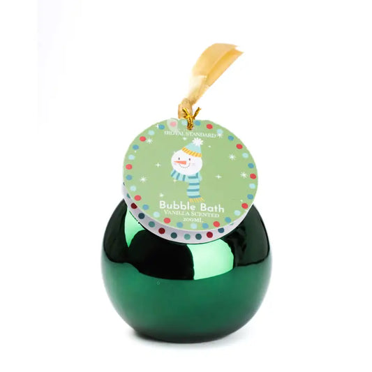 Bubble Bath Ornament , Jingle Snowman