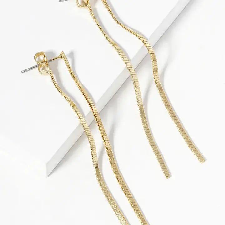 Delicate Chain Drop Earrings