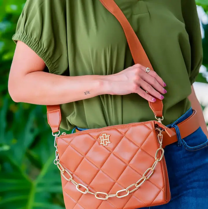 Ariana Crossbody , Saddle LD
