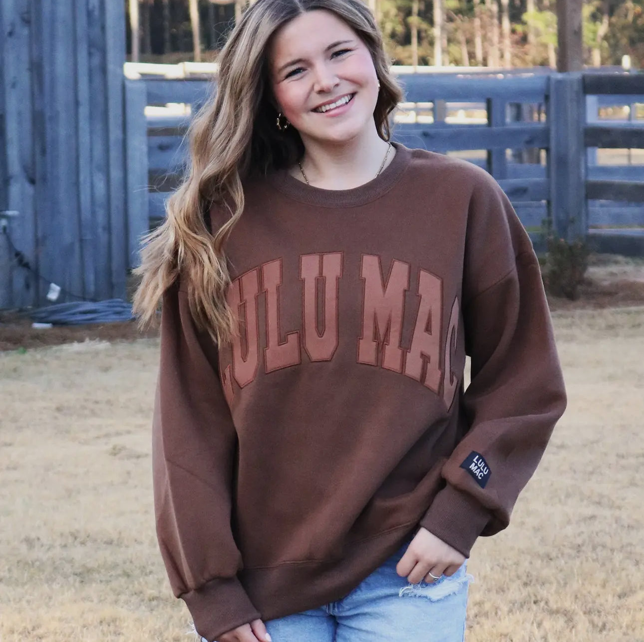 Brown Lulu Mac Mono Sweatshirt