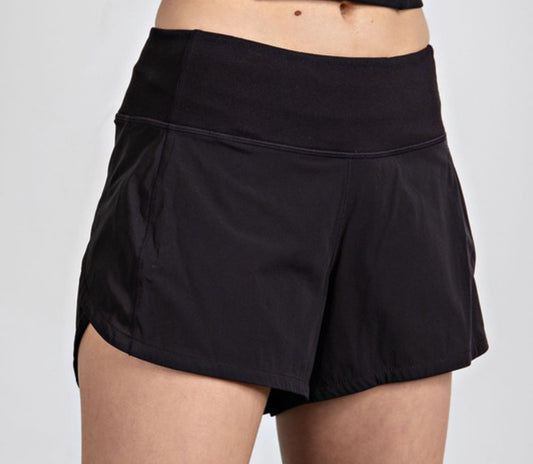 Black Speed Up Dupe Shorts