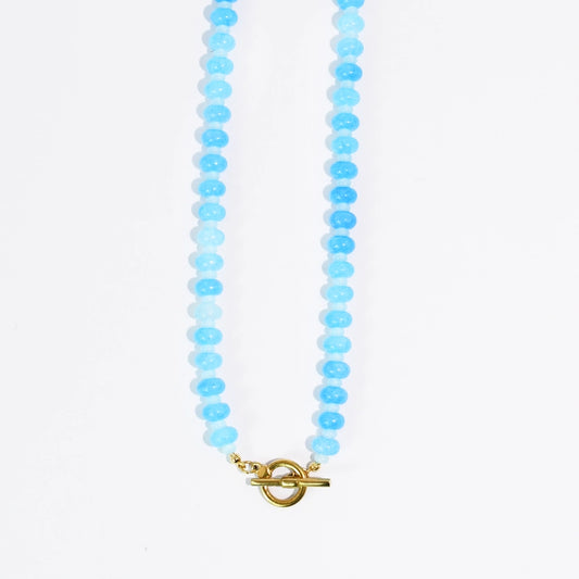 Candy Bead Necklace, Blue