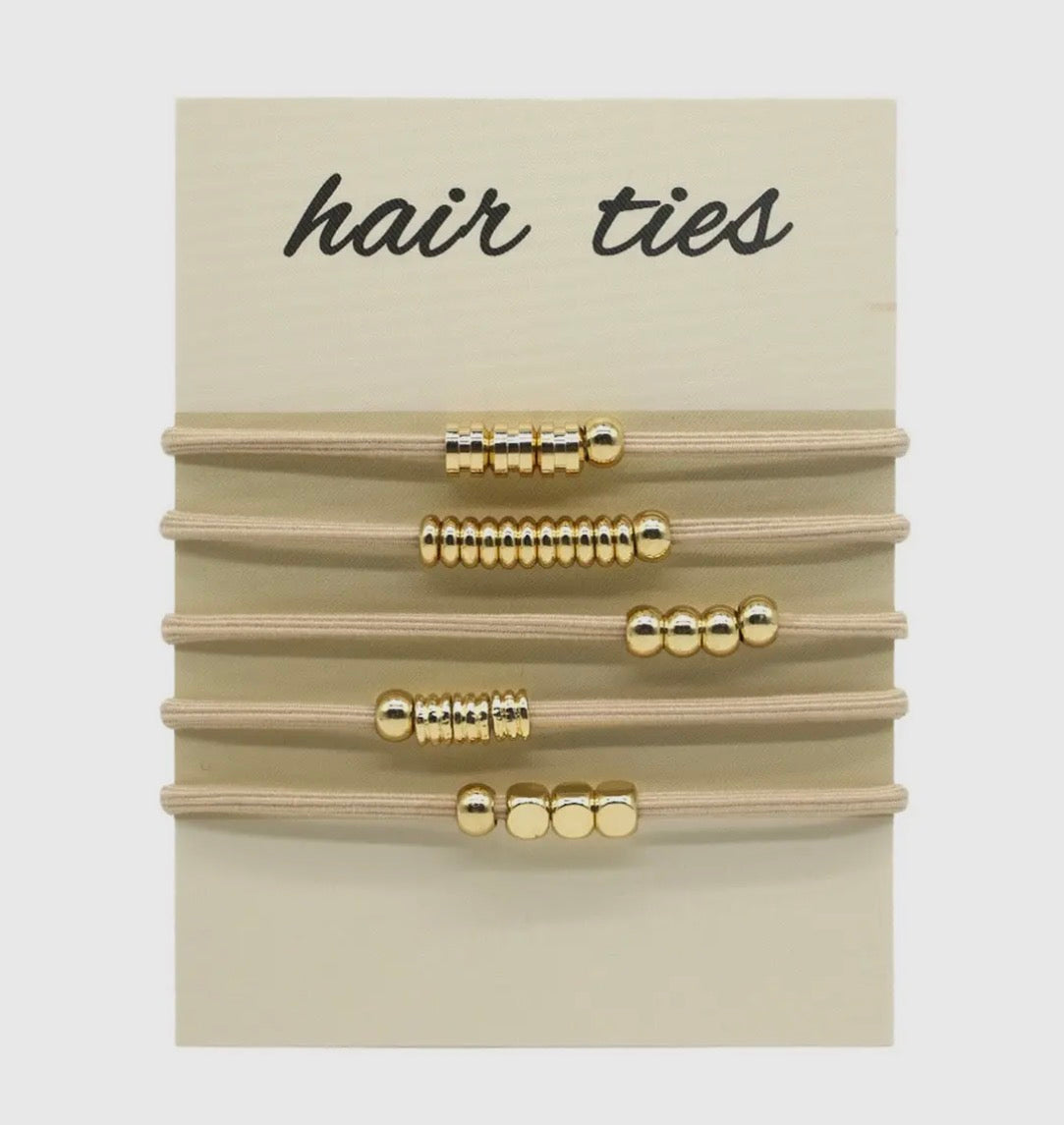 Braided Bohemian Hair Scrunchies, Cream