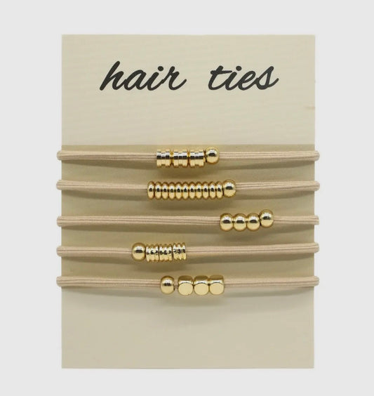 Braided Bohemian Hair Scrunchies, Cream