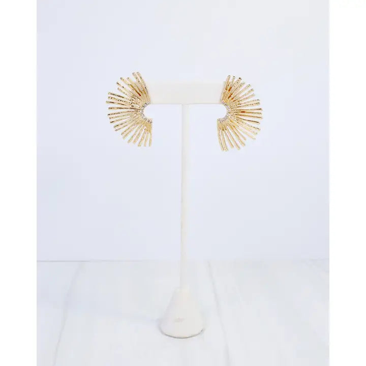 Amarie Fan Post Earrings