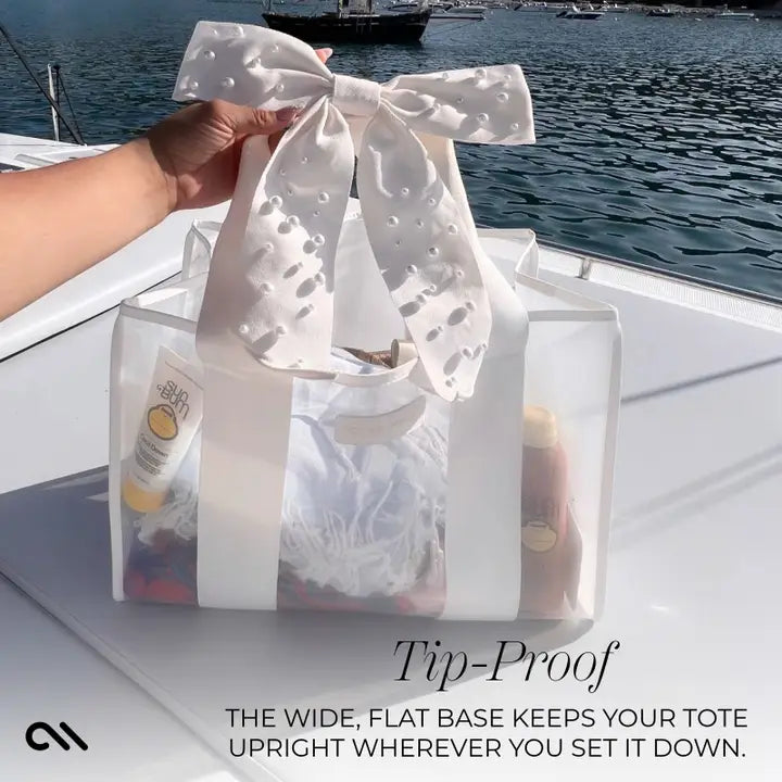 Case Mate Jelly Tote Bag, Pearl Bow