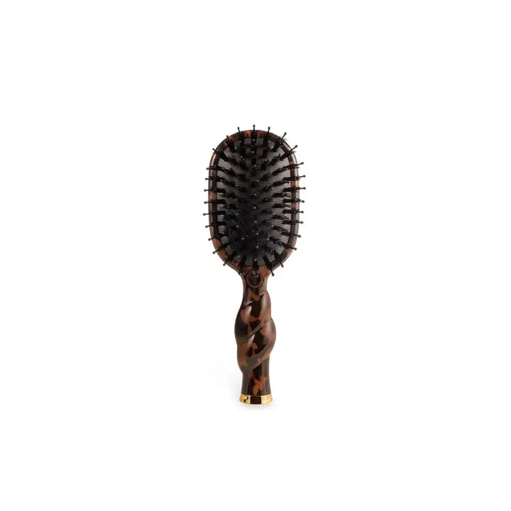 Mini Teletie Boar Brush, Tortoise
