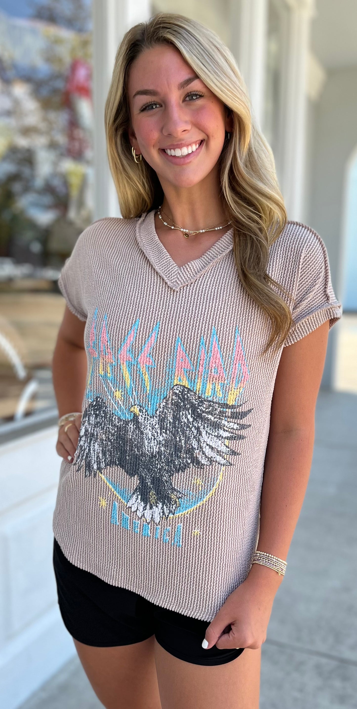 Oatmeal Free Bird Vintage Graphic Tee